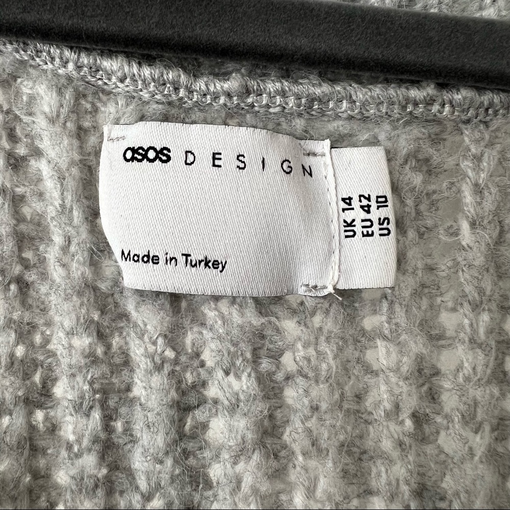 ASOS Design | Light Grey Cropped Sweater - Picture 3 of 4